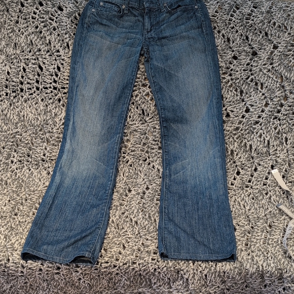 306 - DOJO. 7 For All Mankind Blue Jeans Womens Straight/ SLIGHT FLARE Leg